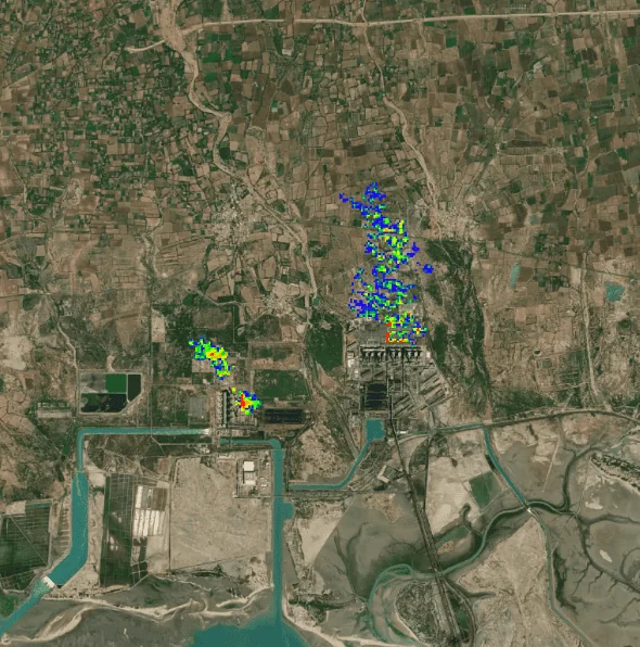 Le satellite GHGSat localise précisément les émissions de CO₂ des centrales électriques du monde entier