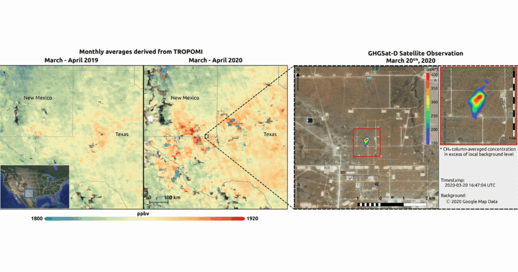 Detecting methane emissions during COVID-19