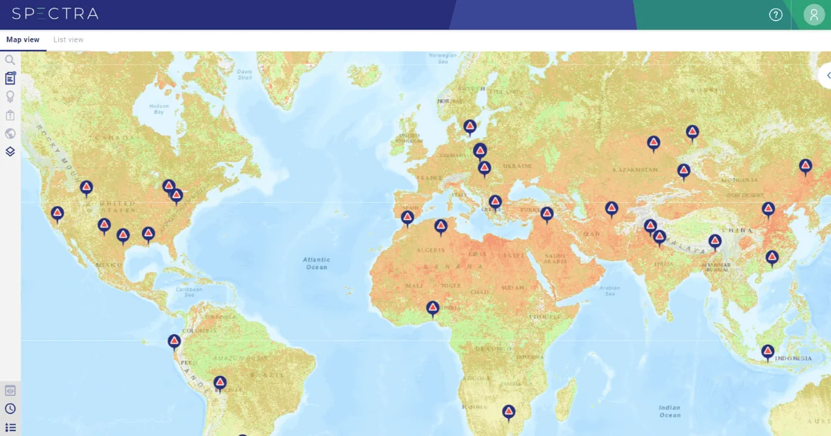 Methane levels in the atmosphere